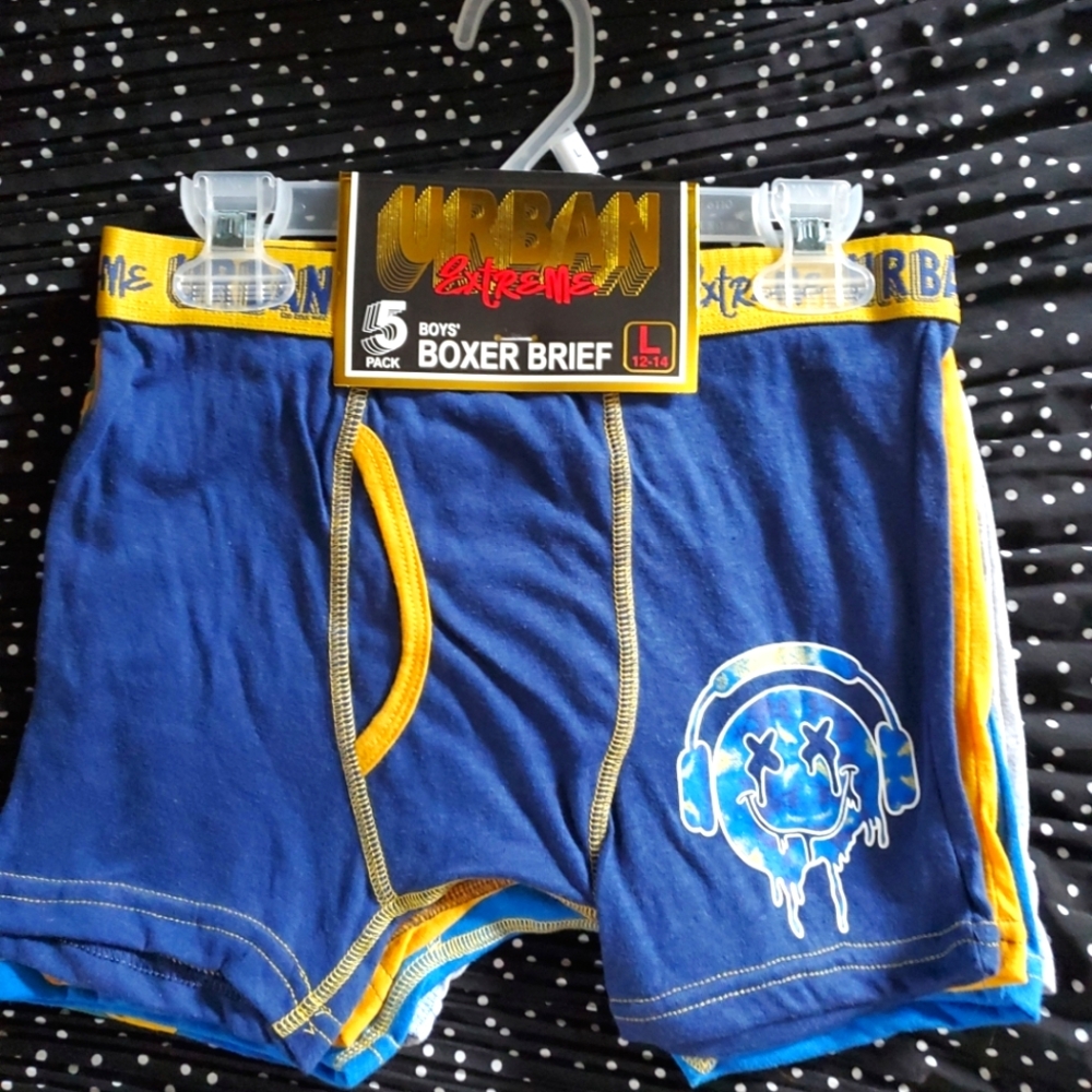 Urban Extreme Boys' Boxer Briefs - 5 Pack / L 12-14